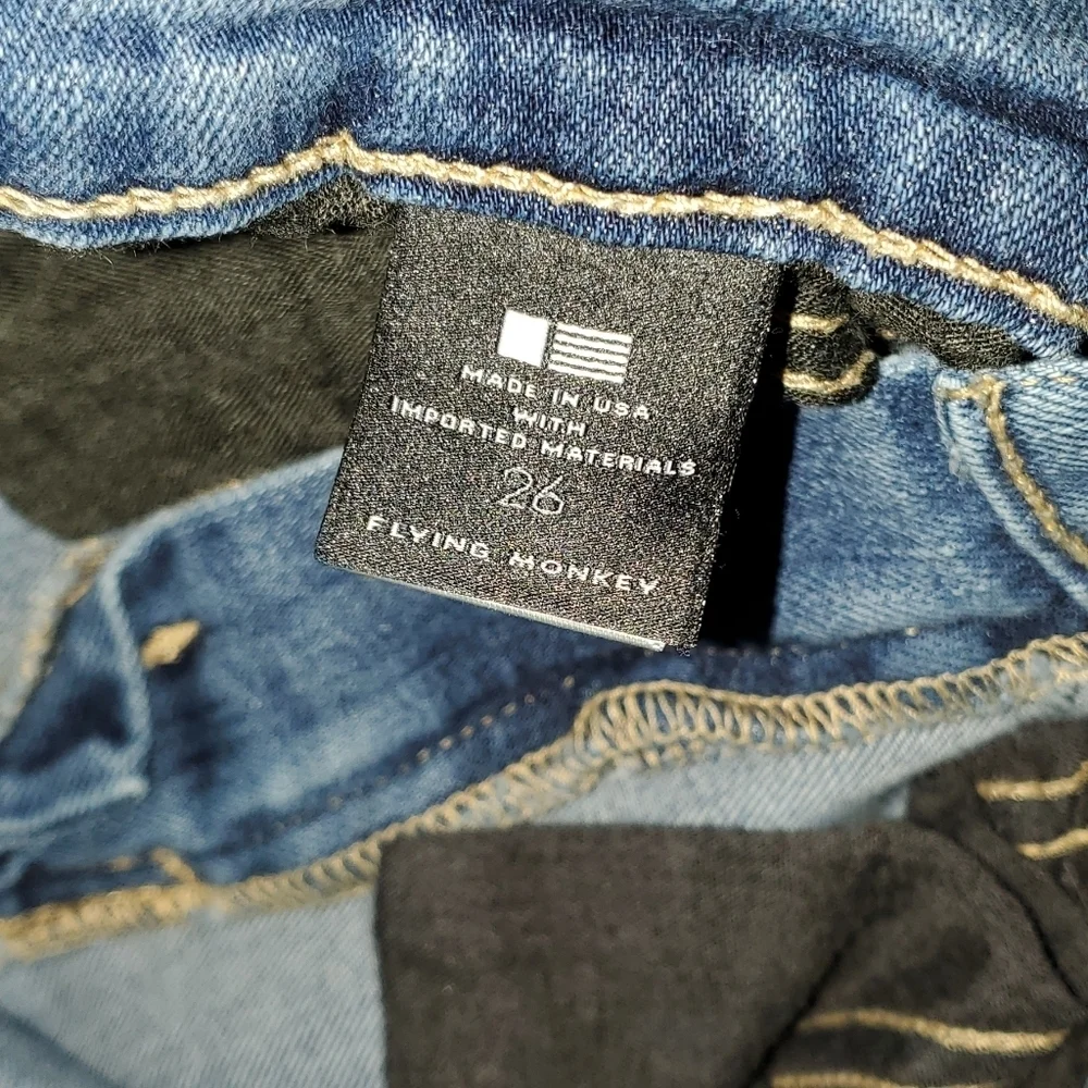 Flying Monkey Blue Skinny Jeans Distressed